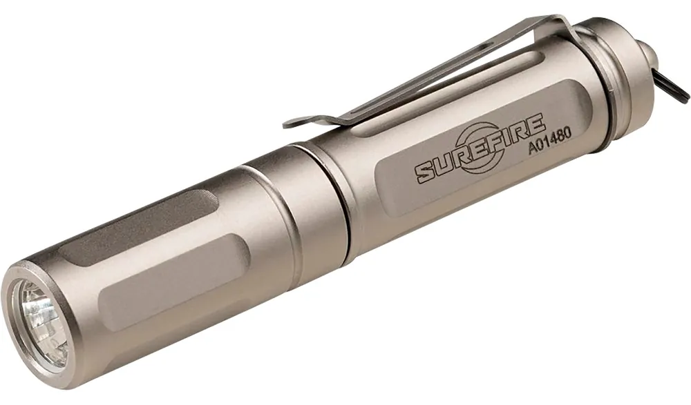 SureFire Titan Plus Ultra-Compact Nickel Plated Brass White LED 15-300 Lumens 66 Meters Range