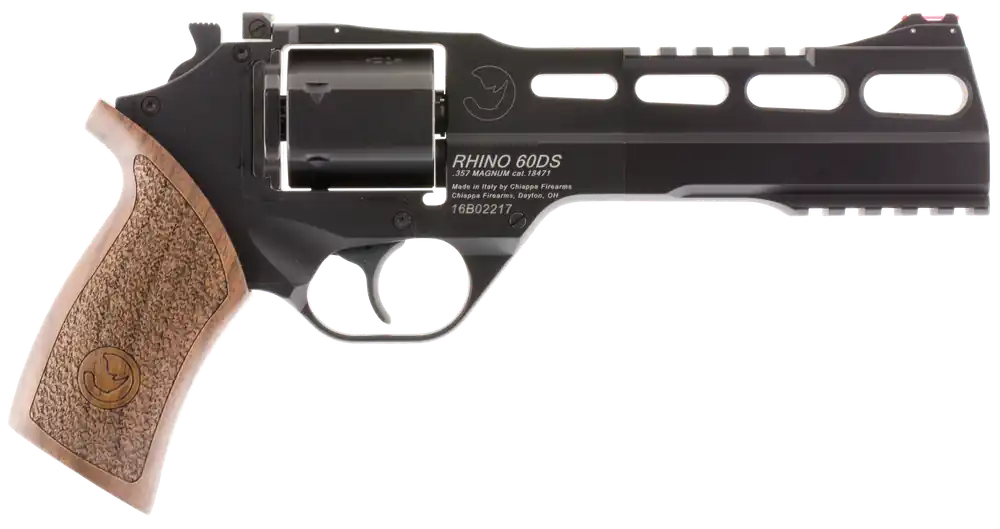 Chiappa Firearms Rhino 60DS 357 Mag Revolver 6" 6+1 Black/Walnut Grip