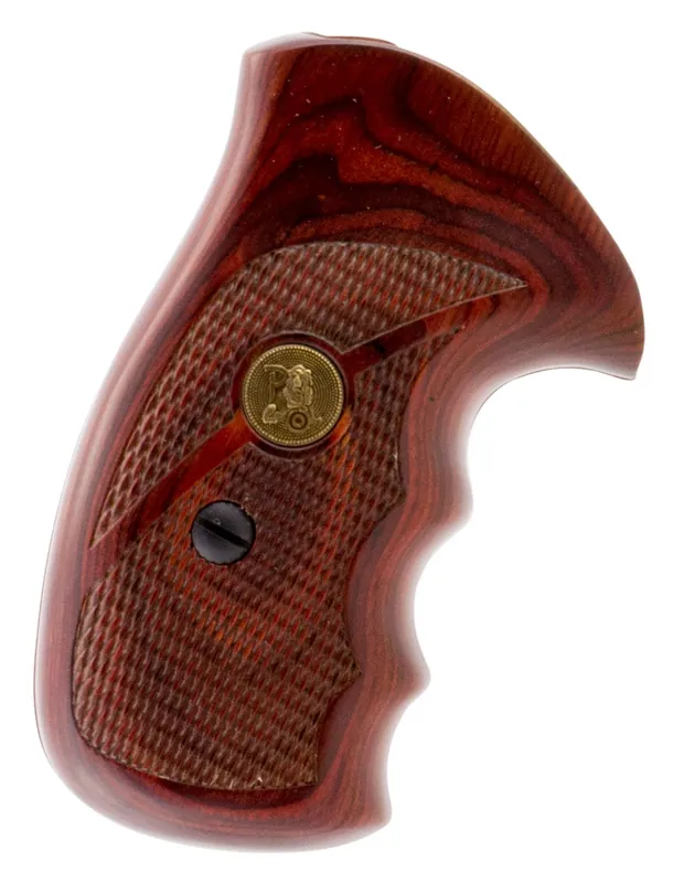 Pachmayr Renegade Grip Checkered Rosewood Laminate with Finger Grooves for S&W K/L Frame