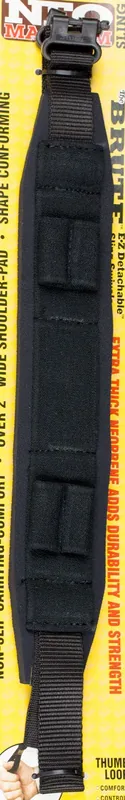 Outdoor Connection Neo Magnum Sling 3.25" W Adjustable Black Neoprene for Rifle/Shotgun