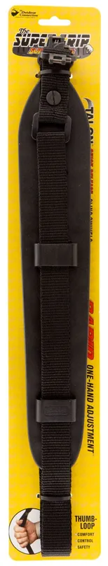Outdoor Connection Super Grip Sling with Talon QD Swivels 2.25" W x 32" L Padded Black Rubber Padding with Nylon Strap for Rifle/Shotgun