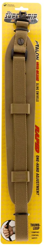 Outdoor Connection Super Grip Sling with 1" Swivels 2" W x 48"- 60" L Coyote Tan Nylon
