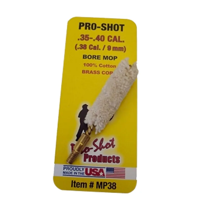 Pro-Shot Bore Mop Barrel Cleaning Tool 35 Cal Cotton