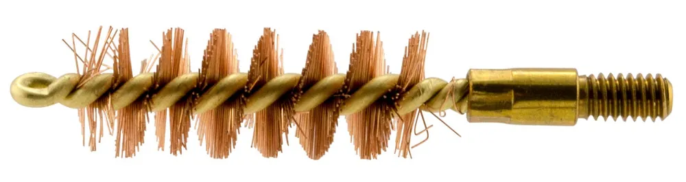 Pro-Shot 10P Bore Brush 10mm/40 Cal Pistol Firearm 8-32 Thread Brass 1.75" Long Bronze Bristles"