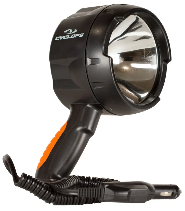 Cyclops Spotlight 12V Direct 1400 Lumens White Halogen Black