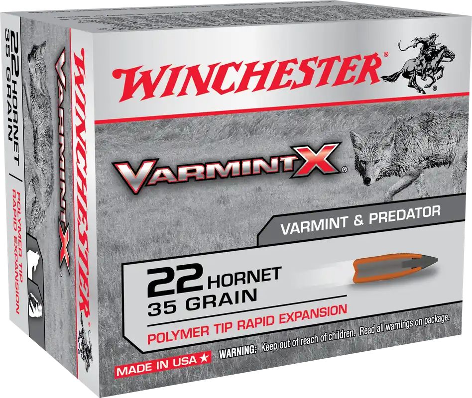 Winchester Ammo Varmint X 22 Hornet 35gr 20rd Bx/10 Cs