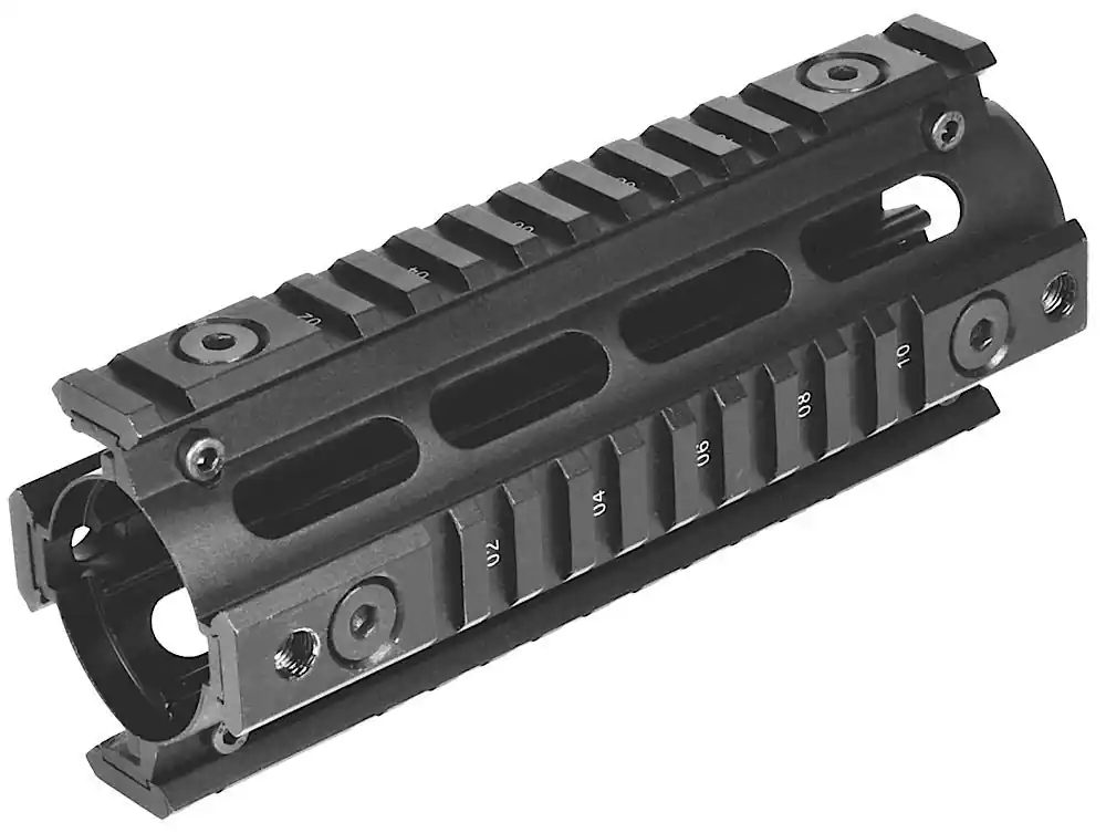 NcStar Quad Rail AR-15 Black Hardcoat Anodized Aluminum 6.70"
