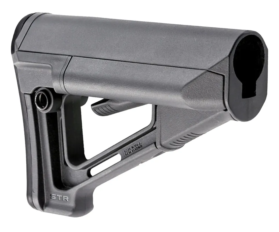 Magpul STR Carbine Stock Stealth Gray Synthetic for AR-15, M16, M4 with Mil-Spec Tube (Tube Not Included)