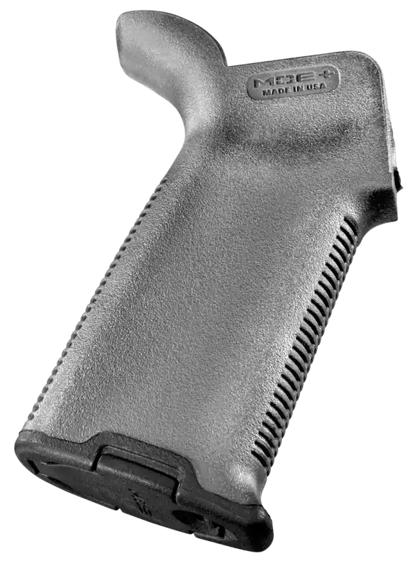 Magpul MOE+ Grip Textured Gray Polymer with OverMolded Rubber for AR-15, AR-10, M4, M16, M110, SR25