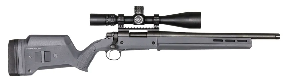 Magpul Hunter 700 Stock Fixed with Aluminum Bedding & Adjustable Comb Stealth Gray Synthetic for Remington 700 SA