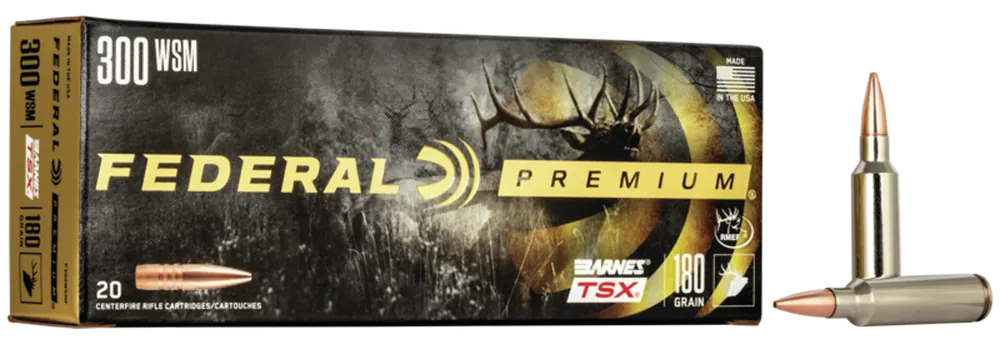 Federal Premium 300 WSM 180 gr Barnes Triple-Shock X 20 Bx