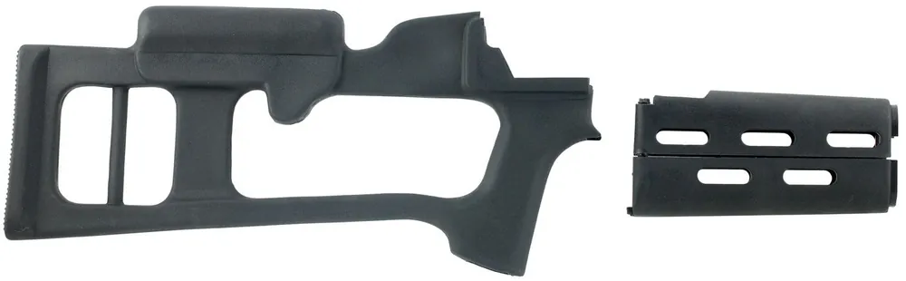 Advanced Technology Fiberforce Stock Package Fixed Thumbhole Black Synthetic & Ventilated Handguard for AK-47 Rifle