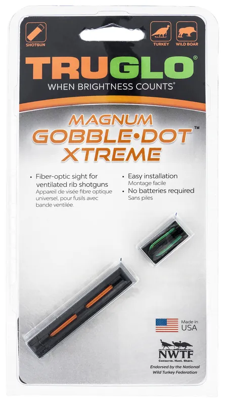 Truglo Magnum Gobble-Dot Xtreme Mossberg 500, 835, 9200 Fiber Optic Red Fiber Optic Green