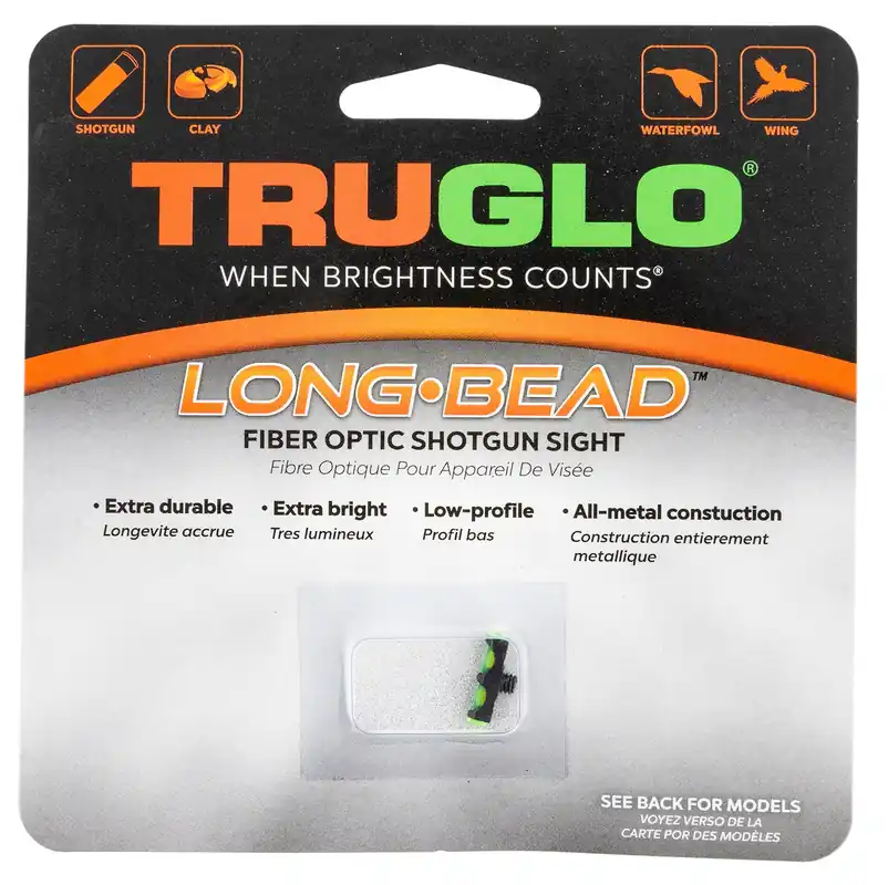 Truglo Long Bead Metal Moss 500,835,9200/Stoeger Condor Supreme,Uplander,Coach Gun,Double Defense Fiber Optic Green 5-40