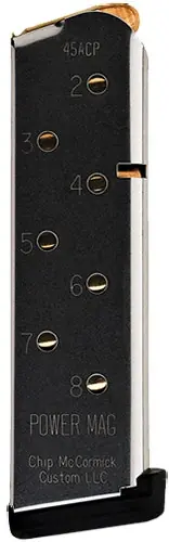 CMC Products Power Mag Compact Black Detachable 8rd 45 ACP 1911