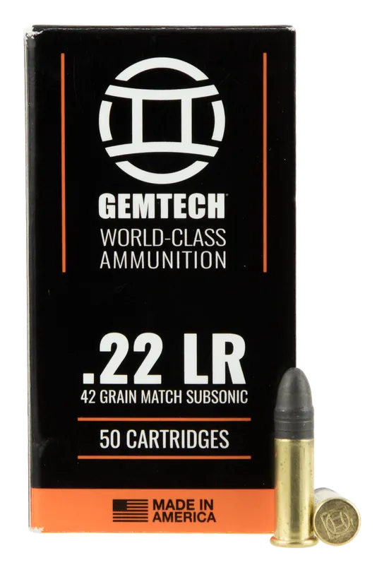 Gemtech Subsonic 22lr 42gr RN 50rd Bx/