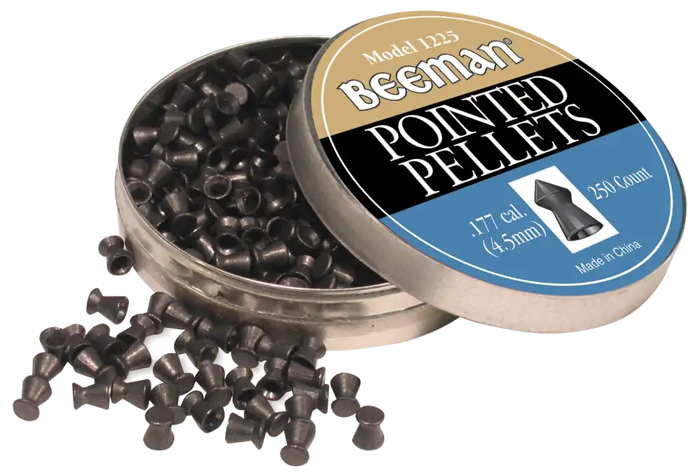 Beeman 1225 Pointed .177 Pellets .177 Pellet Lead Belted/Pointed 250 Per Tin