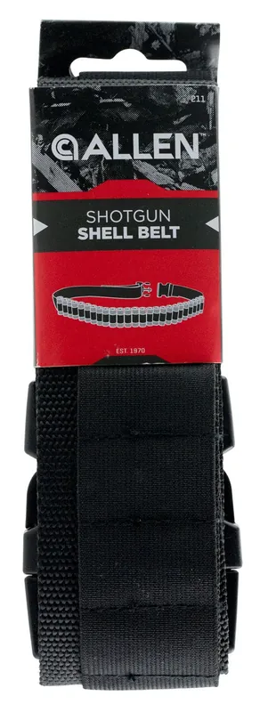 Allen Shotgun Shell Belt 25 Rounds Black Cordura Nylon Up To 52" Waist