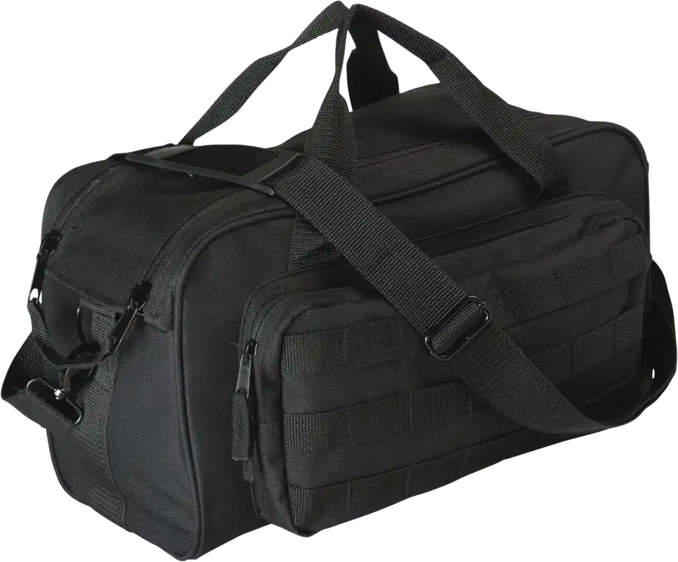 Allen Range Bag Black Cordura with MOLLE Loops, Detachable Shoulder Strap & Padded Pistol Rug