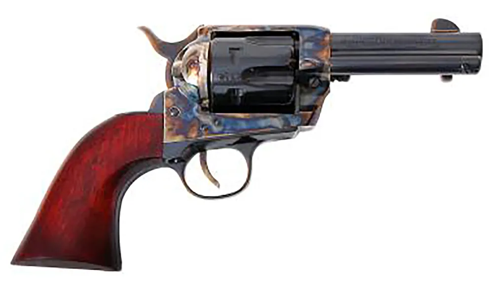 Traditions 1873 Frontier 357Mag 6rd 3.5" Blued Cylinder & Barrel Color Case Hardened Steel Frame Walnut Navy Size Grip SAT73005