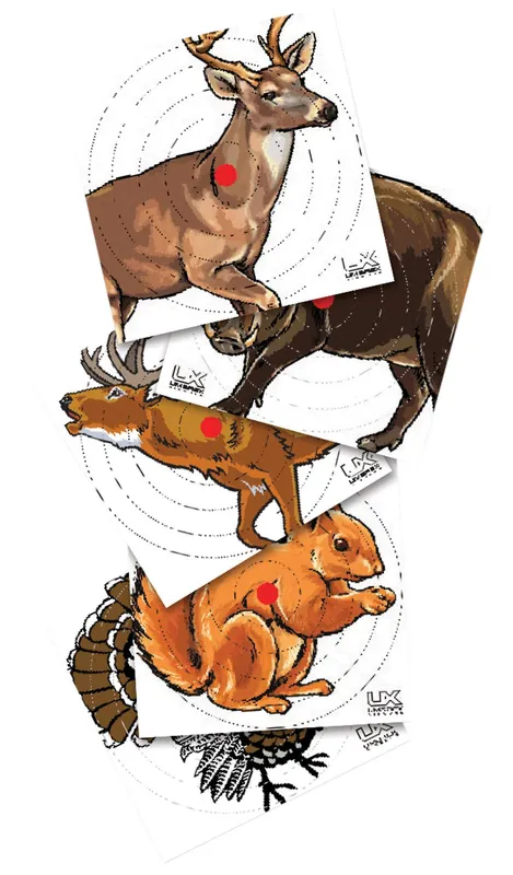 Umarex USA Paper Targets Animals Heavy Paper Hanging Air Rifle Multi-Color 100 Per Pkg