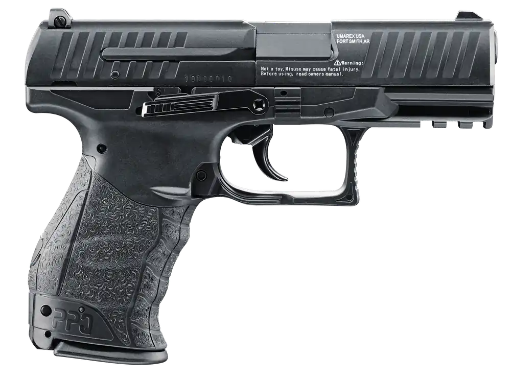Umarex USA 2256010 Walther PPQ Air Pistol Single .177 Pellet/BB Black