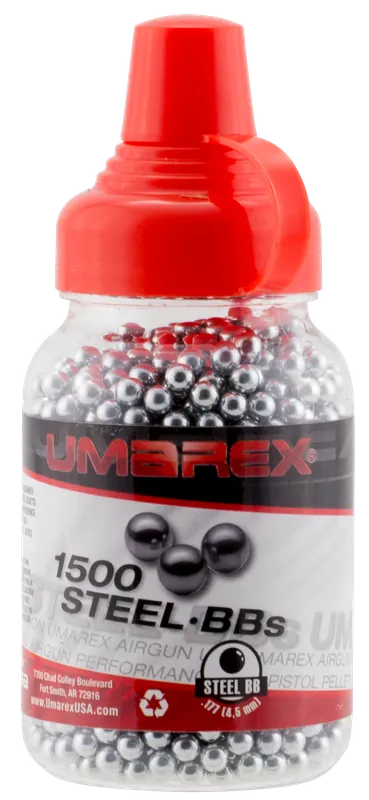 Umarex USA 2252549 Umarex Precision .177 BB Steel 1500 Per Bottle