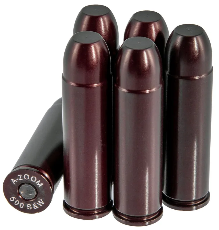 A-Zoom Revolver Snap Cap 500 S&W Mag Aluminum 6/Pack