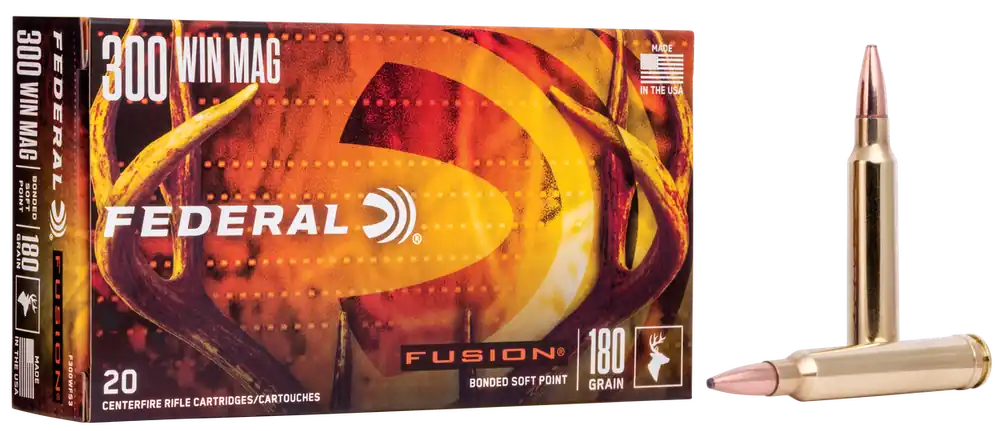 Federal Fusion 300 Win Mag 180 gr Fusion Soft Point 20 Bx