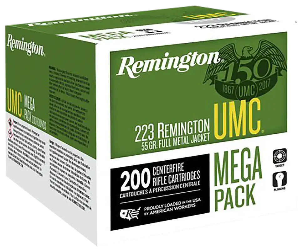 Remington Ammunition UMC 223 Rem 45 gr Jacketed Hollow Point (JHP) 200 Bx