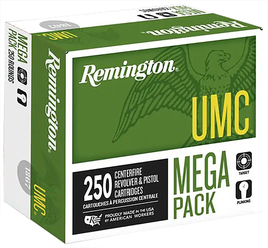 Remington Ammunition UMC 40 S&W 165 gr Full Metal Jacket (FMJ) 250 Bx/ 4 Cs (Mega Pack)