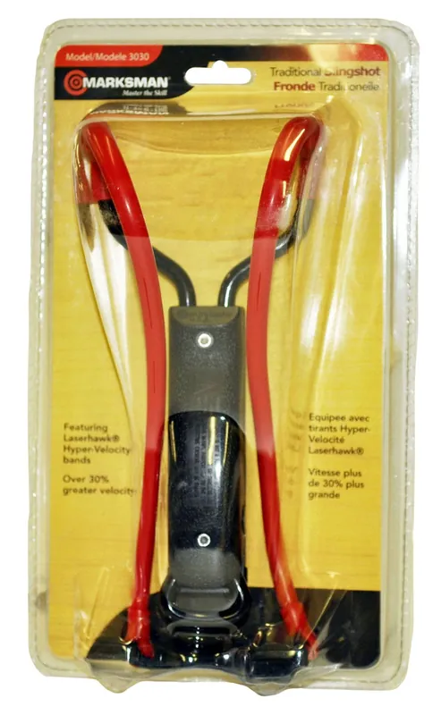 Marksman 3030 Traditional Slingshot Red Hyper-Velocity Band