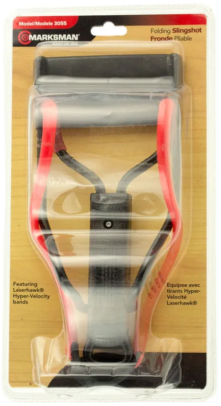Marksman 3055 Folding Slingshot Red Hyper-Velocity Band