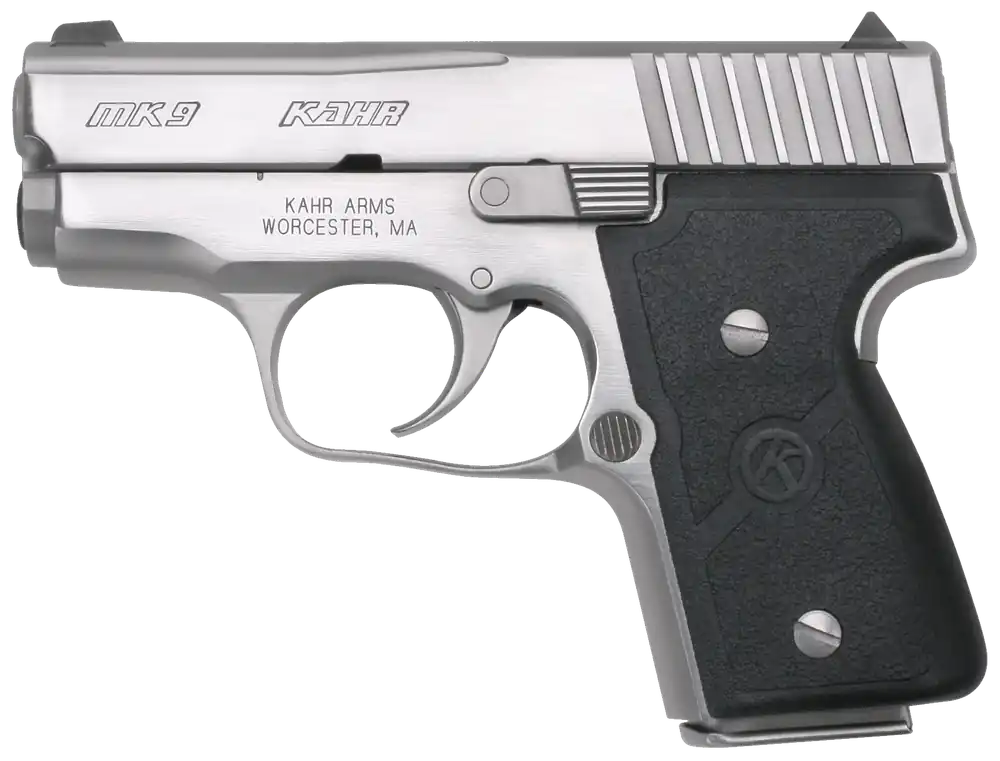 Kahr Arms MK9 Elite 9mm 6+1/7+1 3" SS Barrel/Side/Frame Drift Adj Combat Sights Wraparound Grip DAO CA Compliant M9098A