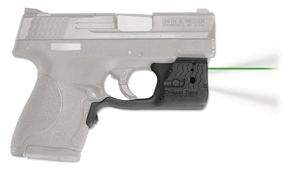 Crimson Trace Laserguard Pro 5mW Green Laser 532nM Wavelength & 50 ft Range with 150 White LED Light Black Finish for S&W M&P Shield, M&P Shield M2.0
