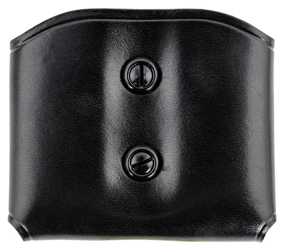 Galco DMC Mag Carrier Double Style made of Leather with Black Finish, Belt Loop & 1.50-1.75" Belt Size compatible wi/Glock