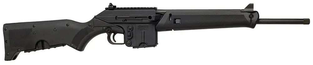 Kel-Tec SU-16 CA Compliant 5.56 16" 10+1 Polymer Rec Synthetic Stock Adj Iron Sights Cross Bolt Safety Rail Black SU16CABLK