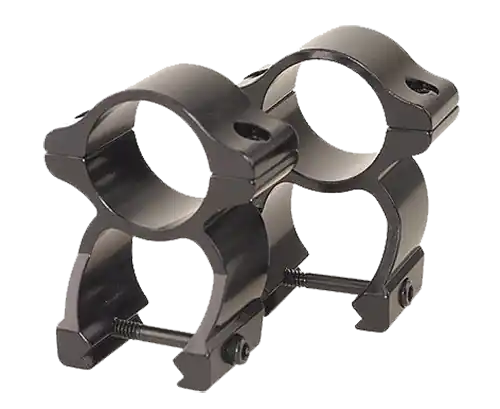 Leupold 57395 Rifleman Scope Ring Set See-Thru For Rifle Weaver High 1" Tube Black Gloss Aluminum