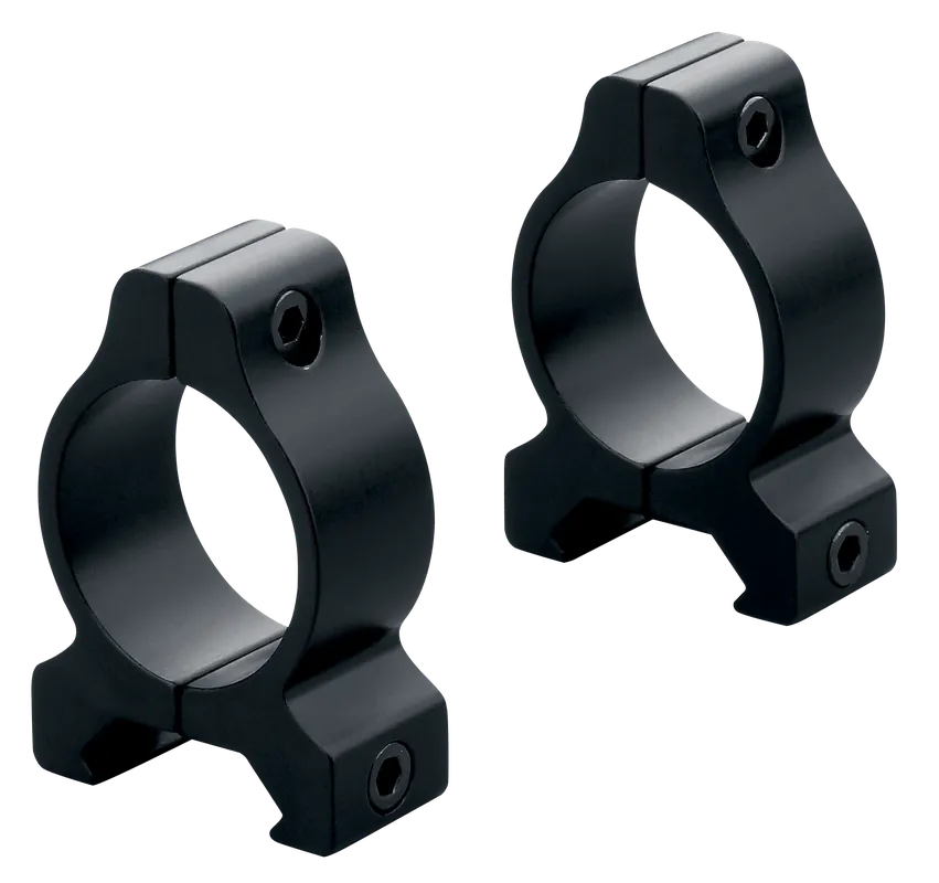 Leupold 57405 Rifleman Rimfire Scope Ring Set For Rifle Weaver Medium 1" Tube Black Gloss Aluminum