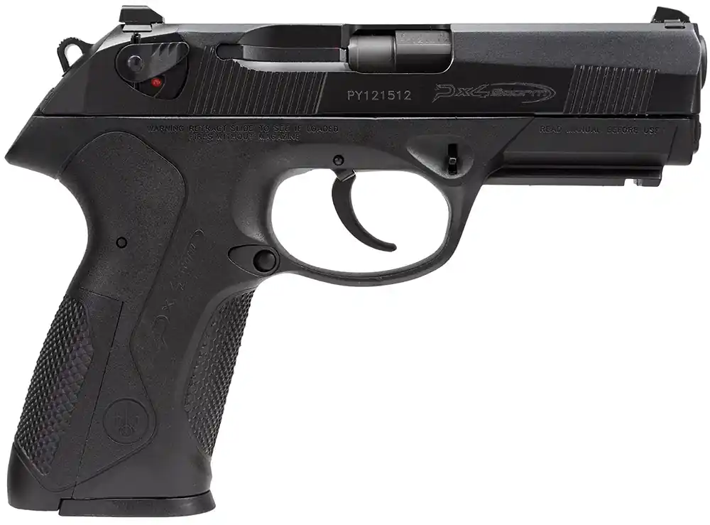 Beretta USA Px4 Storm 40 S&W with 4" Barrel, 10+1 Capacity, Overall Black Finish, Picatinny Rail Frame, Serrated Bruniton Finish Steel Slide & Interchangeable Backstrap Grip