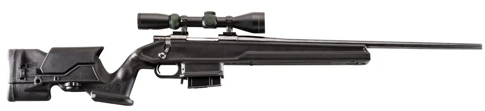 Archangel Precision Stock Black Synthetic Fixed with Adjustable Cheek Riser for Weatherby Vanguard; Howa 1500