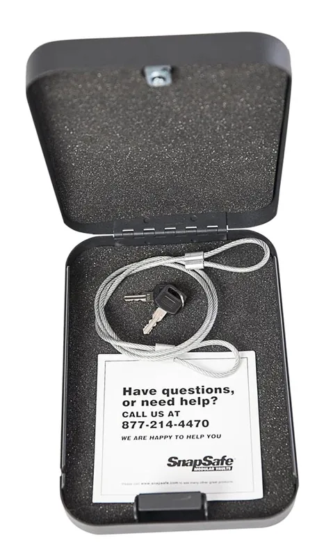 SnapSafe Lock Box 2XL Key Entry Black Steel 11.50 L x 8.50" W x 2.50""