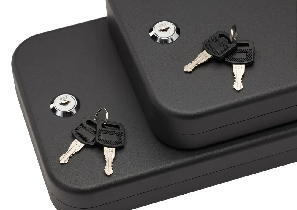 SnapSafe Lock Box 2XL Key Entry Black Steel 11.50 L x 8.50" W x 2.50" D 2pk"