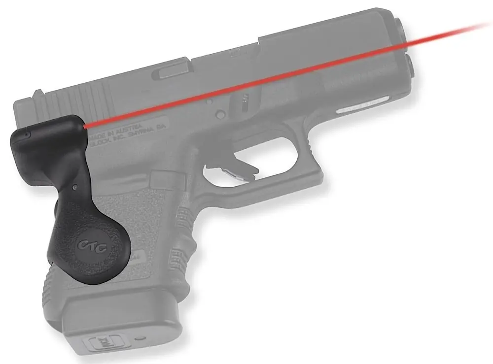 Crimson Trace Lasergrips 5mW Red Laser with 633nM Wavelength & 50 ft Range Black Finish for Glock 29, 30 Gen3 (Except SF Variants)
