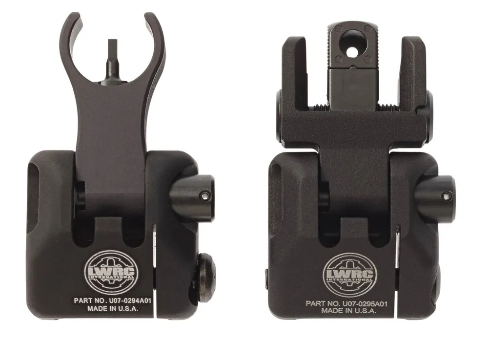 LWRC Skirmish BUIS Set Folding Black for AR-Platform