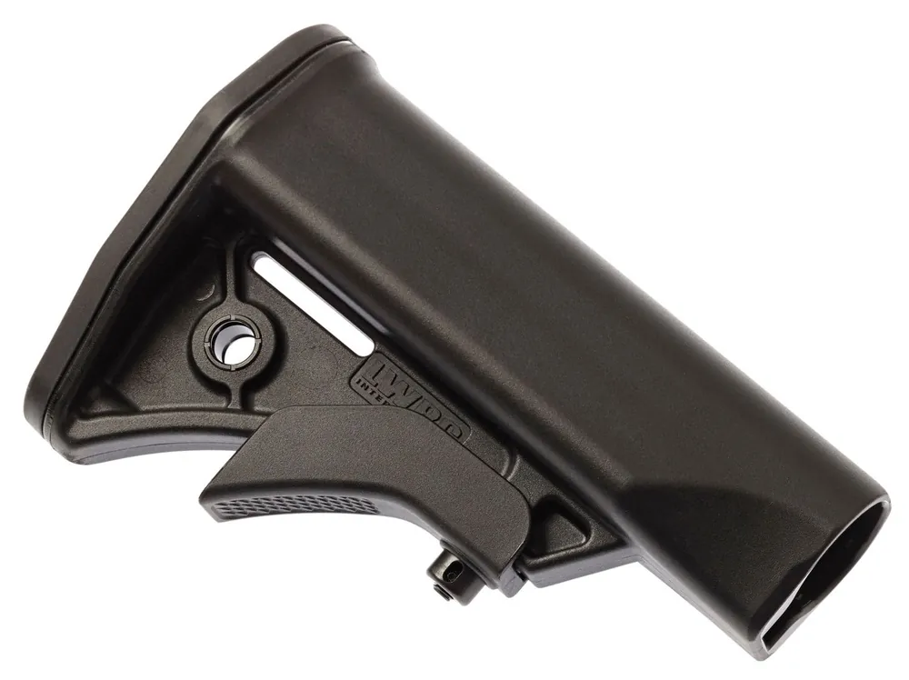 LWRC LWRCI Compact Stock Black Synthetic Adjustable for AR-15, M16 with Mil-Spec Tube (Tube Not Included)