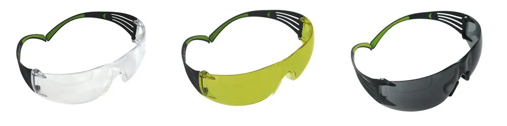 Peltor Sport SecureFit 400 99.9% UV Rated, Anti-Scratch Polycarbonate Clear, Amber, Gray Lens for Adults