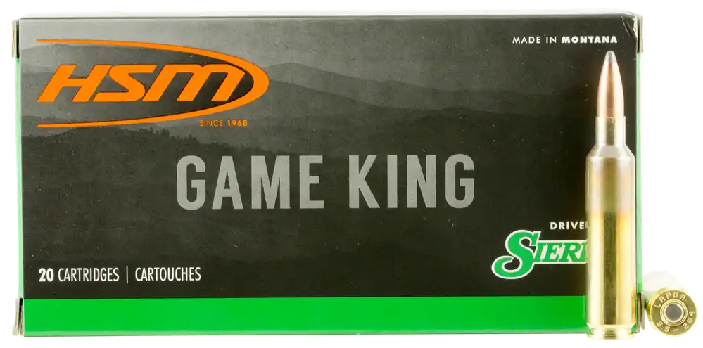 HSM Game King 6.5x284 Norma 140 gr Sierra GameKing Spitzer Boat-Tail 20 Bx