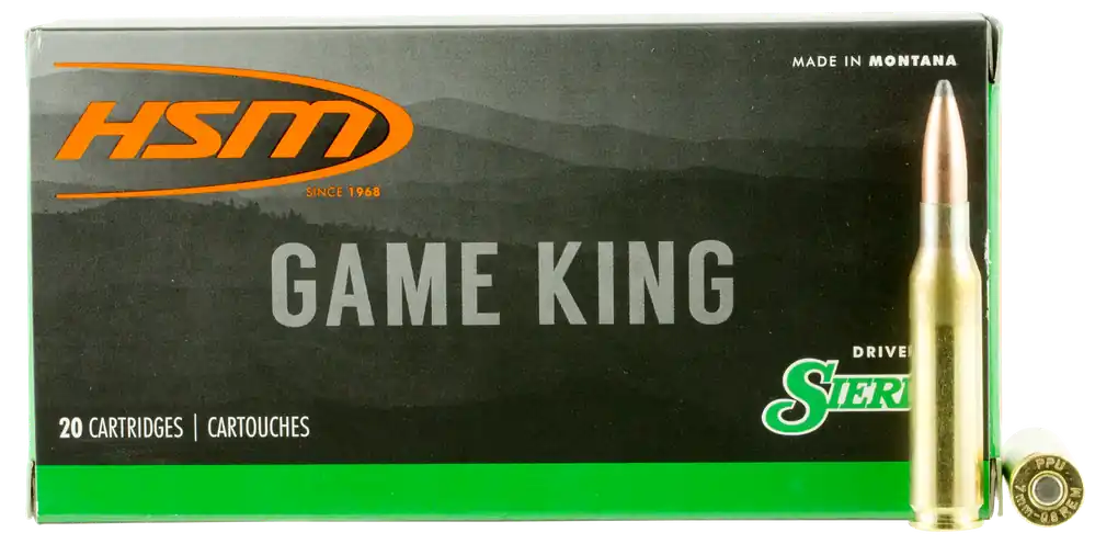 HSM Game King 7mm-08 Rem 150 gr Sierra GameKing Spitzer Boat-Tail 20 Bx