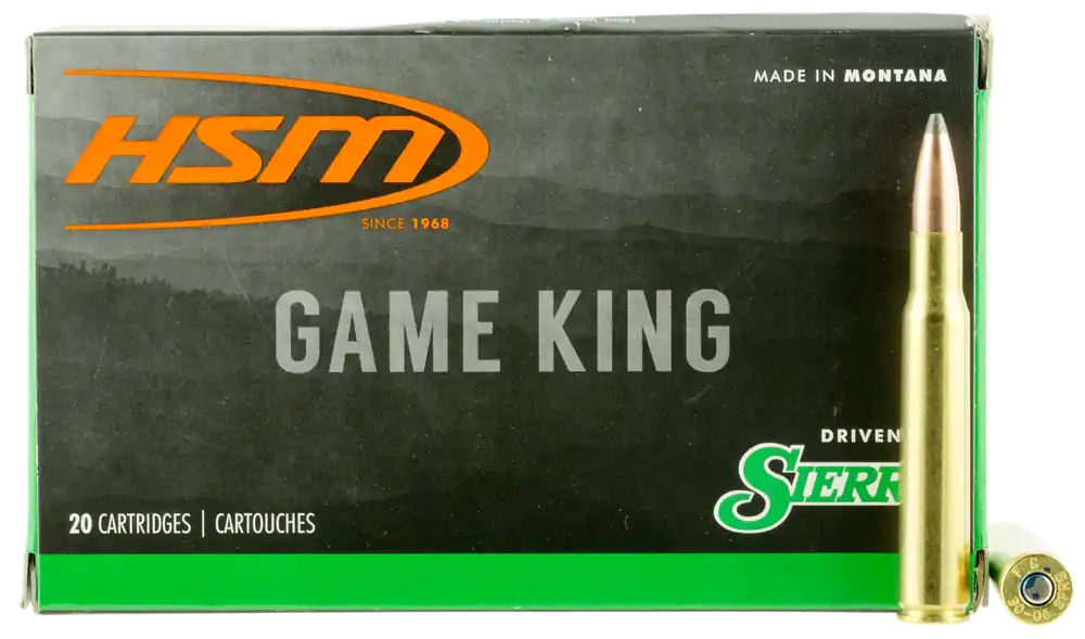 HSM Game King 308 Win 180 gr Sierra GameKing Spitzer Boat-Tail 20 Bx